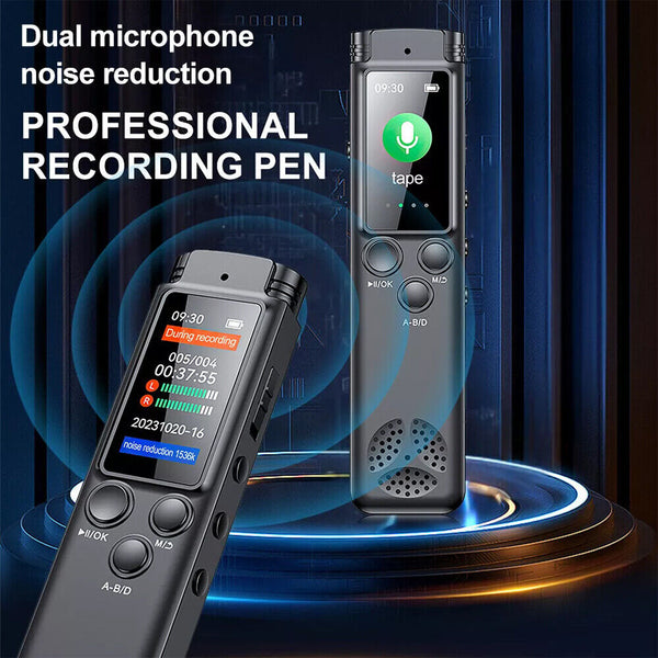 64G Digital Voice Activated Recorder Mini Audio Recording MP3 Device for Meeting