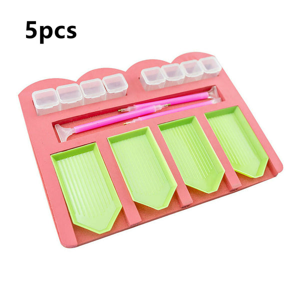 5D Diamond Painting Tools Box Diamond Accessories Tray Art Craft Pen Rhinestones