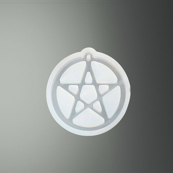 Silicone Pentagram Silicone Pendant Mould Pentacle Jewellery Resin Epoxy Casting