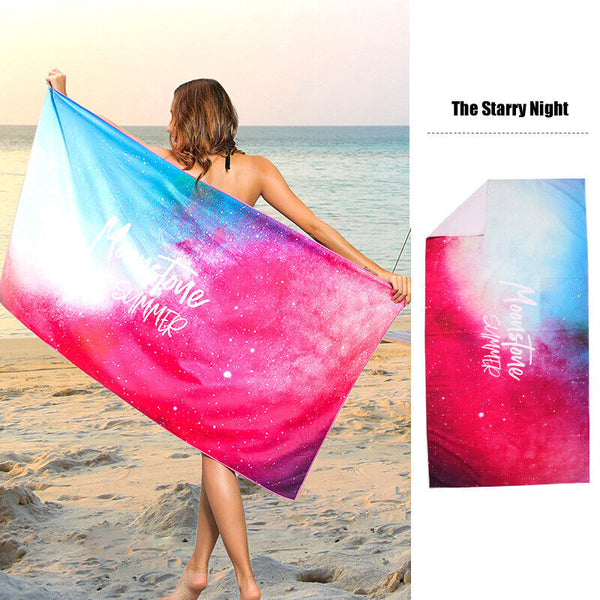 77x155CM Microfibre Travel Beach Towel Sand Free Quick Dry Swimming Bath Towel