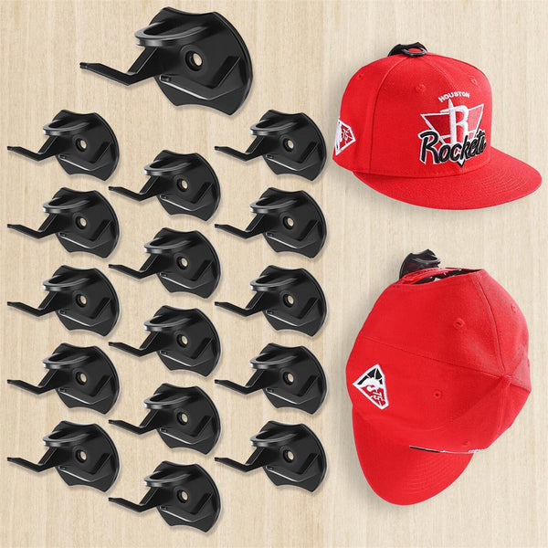 10/20X Self Adhesive Hat Rack Display Hooks Wall Door Baseball Cap Holder Hanger