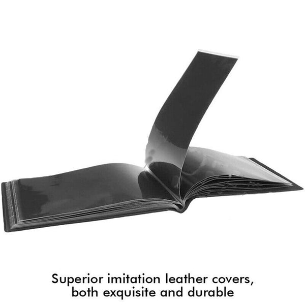 2X Black BankNote 20 Pages Album Stock Collection Storage Currency Holder Pocket