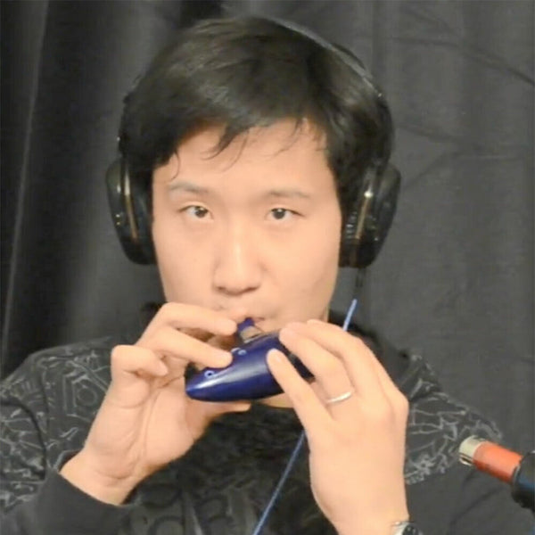 12Hole Ceramic Legend of Zelda Wind Alto C Ocarina Gift Instrument Flute Blue