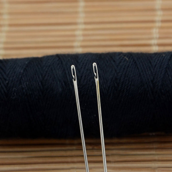 24X Stainless Steel Self-threading Needles Opening Sewing Darning Needles New AU