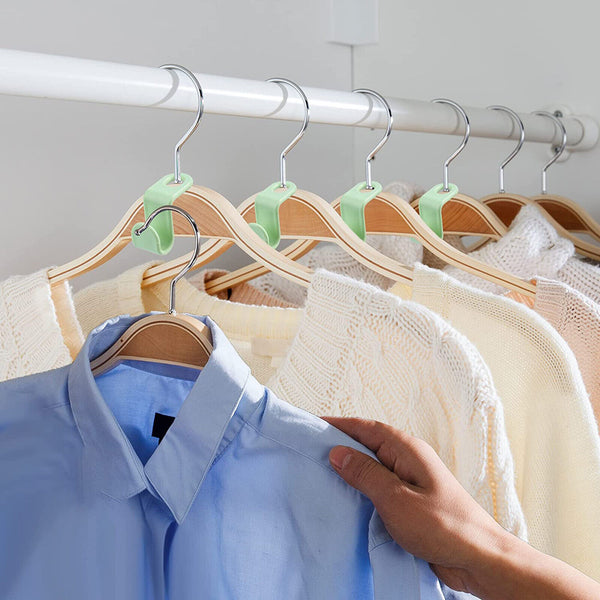 Cascading Clothes Hanger Connector Hooks Space Saving Closet Organizer