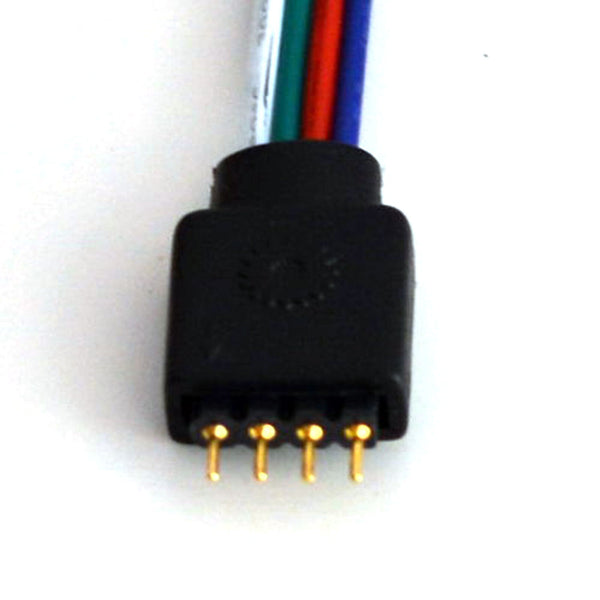 20Pcs 4Pin Connector Cable Cord Leads 10mm 3528 5050 RGB LED Strip Lights Male/F