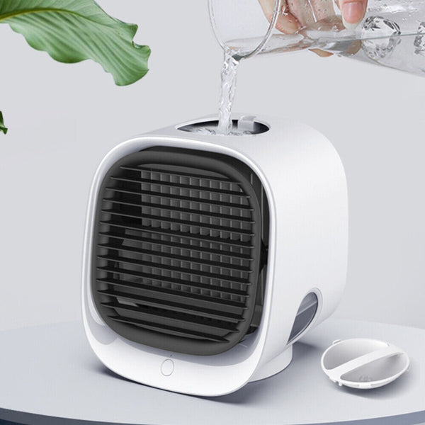 Portable Air Cooling Fan USB Home Office 3-Speed Mini Personal Cooler Humidifier