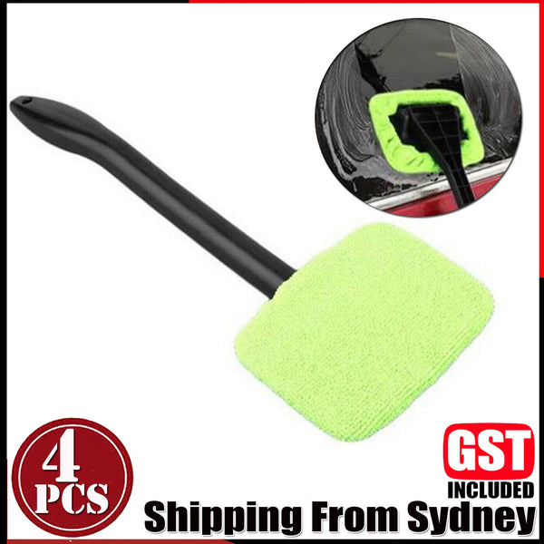 4PCS Windshield Windscreen Wonder Wiper Car Glass Window Cleaner Microfiber Pads