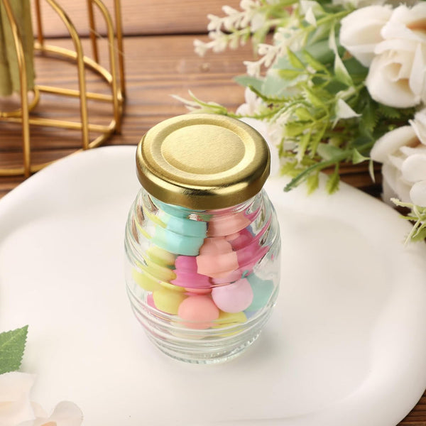 6PCS 730ML Glass Honey Jars with Lids Clear Storage Containers