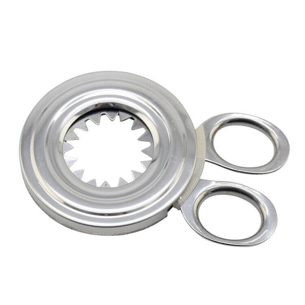 2PCS Stainless Steel Egg Shell Opener Cutter Cracker Boiled Egg Topper Separator