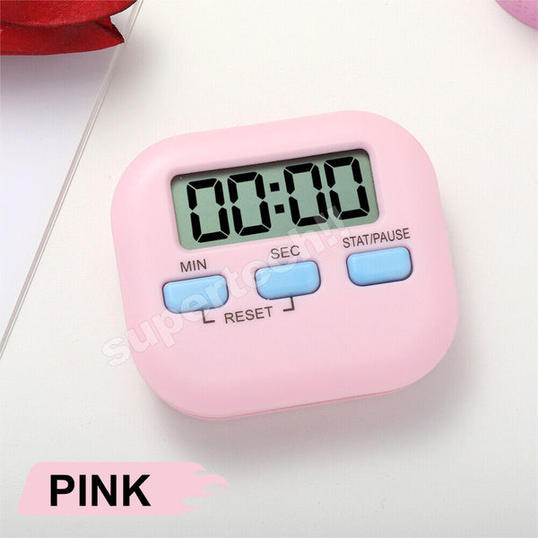 Kitchen Timer Digital Alarm Count Down Sport Clock Egg Cook Stick 99min Magnetic