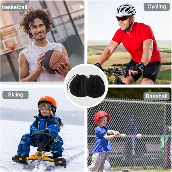 Motorcycle Helmet Universal Protective Drawstring Helmet Bag Black Dust Proof AU