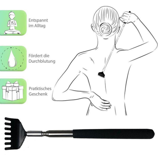 2x Extendable Back Scratcher Metal Claw Telescoping Backscratcher Massager AU