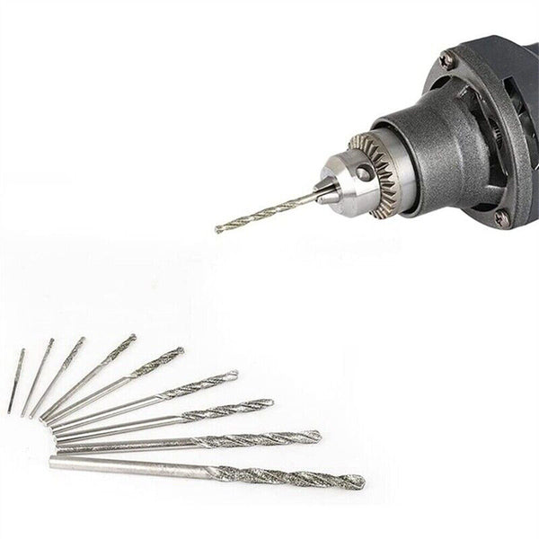 20pcs Diamond Drill Bit Set 4 Sizes 1mm 1.5mm 2mm 2.5mm Twist Tip Jewelry AU