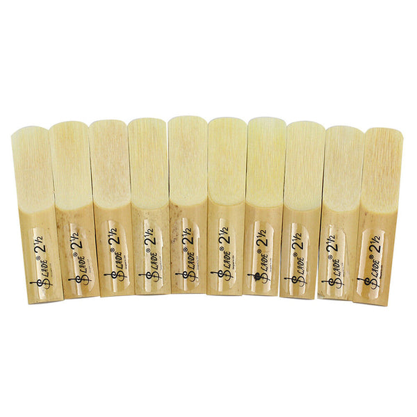 10pcs Saxophone Reeds Alto Sax Reed Sax Bamboo Reeds Strength 2.0 2.5 AU Stock