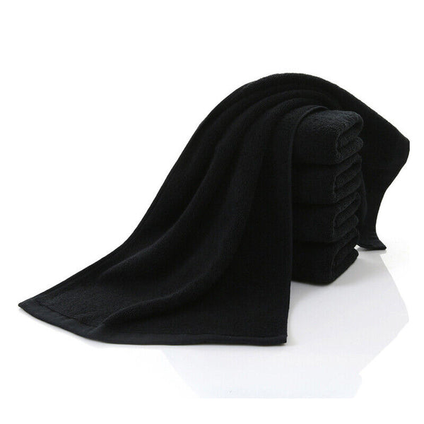 Microfiber Towel GYM Sport Footy Travel Camping Swimming Drying Microfibre Black