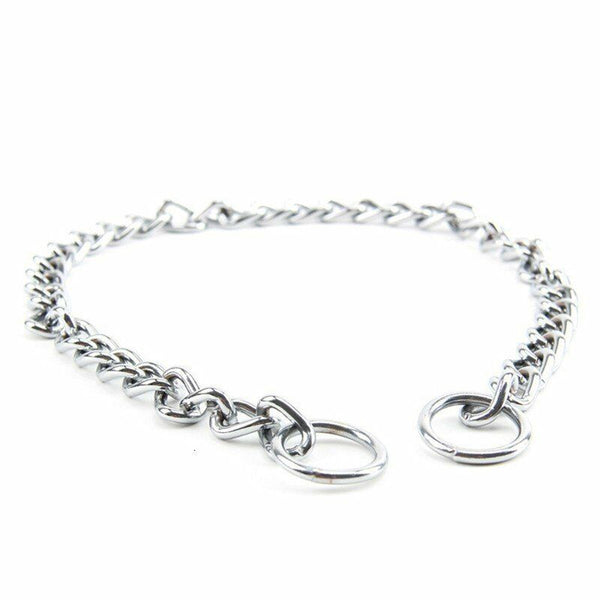 Heavy Duty Choker Collar Chain Dog Pet Slip Check Chains Round Twist Link Chrome