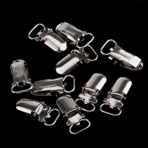 20Pcs Metal Suspender Clips Holder Lead Clips Holder Buckle For Mattress Braces