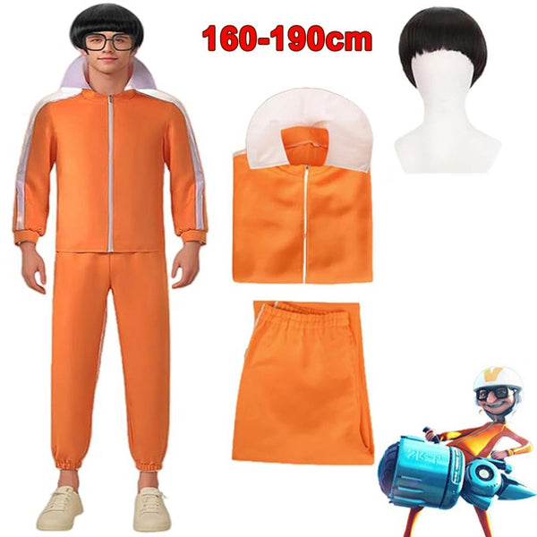 Minion Costume Kids & Adults – Despicable Me Gru Cosplay Book Week Dress Up Set with Wig