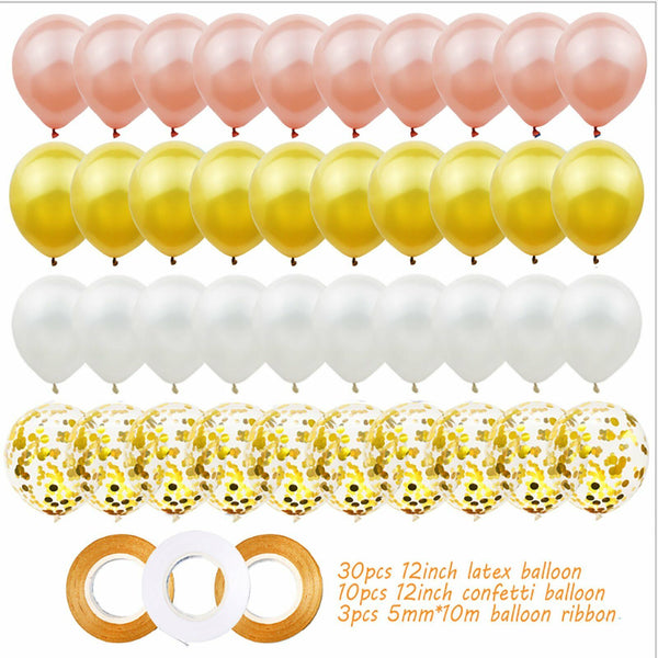 43pcs Confetti Latex Balloons Sets Balloon Birthday Wedding Party Decoration AU