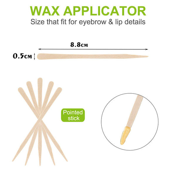 100PCS Wooden Waxing Wax Spread Spatula Sticks Body Hair Removal Disposable girl