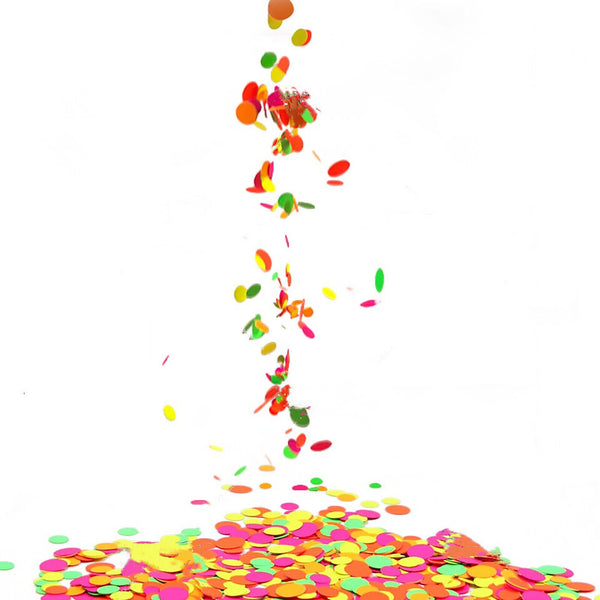 80s Neon Garlands Circle Glow in The Ultraviolet Light Supplies Party Decoration