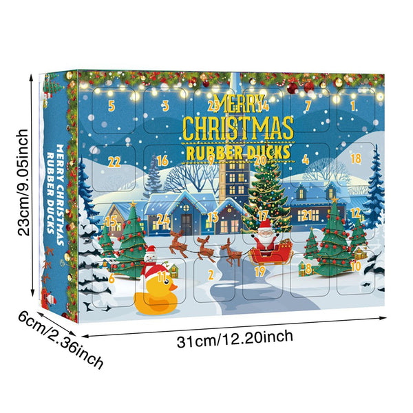 24 Days Countdown Rubber Ducks Christmas Advent Calendar Kids Toy Xmas Blind Box