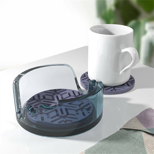 3X Flower Silicone Coaster Mat Storage Holder Set Resin Casting Mold Epoxy Mould