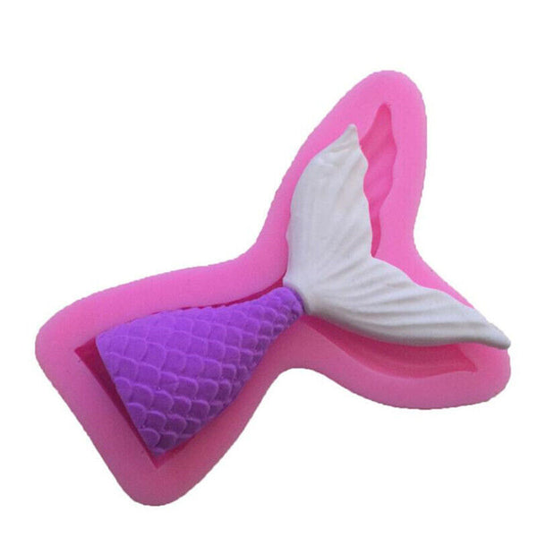 Silicone Mermaid Tail Cake Fondant Mold Chocolate Baking Mould Decor Sugarcraft