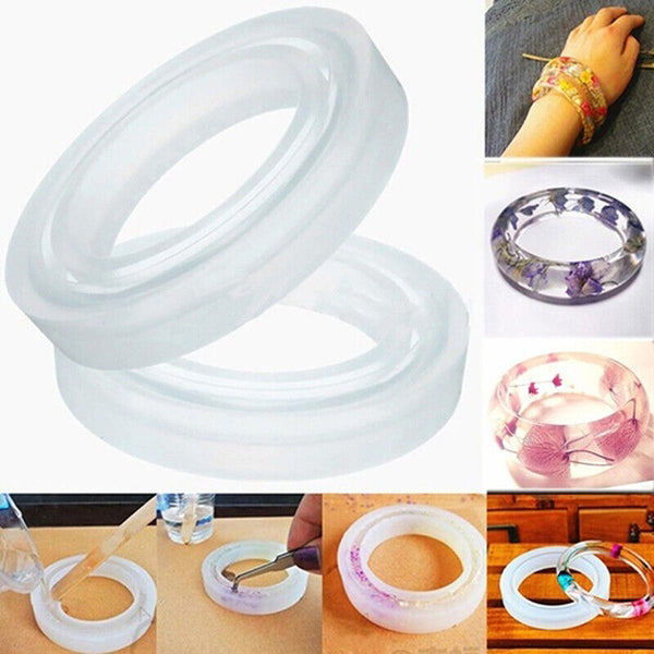 Silicone Jewelry Making Bracelet Mold Bangle Resin Casting Epoxy Mould Tool DIY