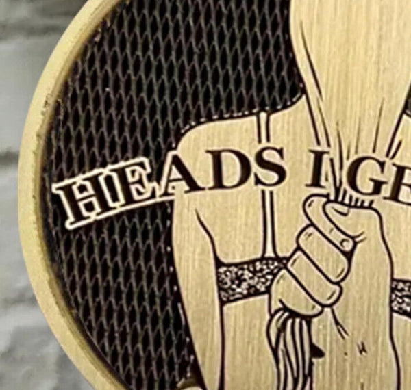 Funny Heads and Tails Coins Double Side Coin Adult Lucky Token Date Night Ideas