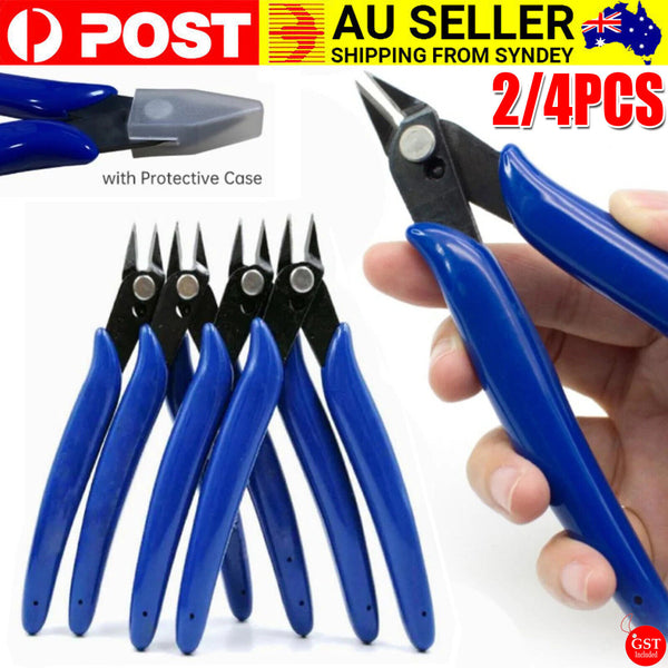 Flush Side Cutters Precision Shear Wire Snips Diagonal Pliers Mini Cable Cutters