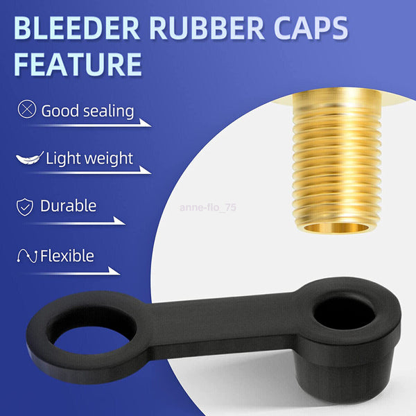 80 pcs set Brake Bleeder Screw Caps Grease Zerk Fitting Rubber Dust Cover Cap AU