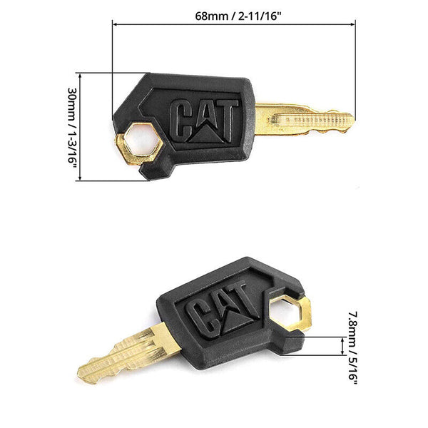 10pcs Excavator Ignition Key Set Replacement Carter Keys for Heavy Equipment