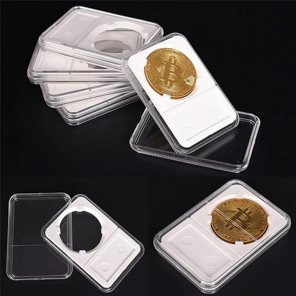 5pcs 21mm Coin Slab Holder Protector Grade NGC PCGS Display Storage Box Case AU