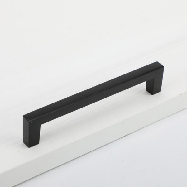 5pcs Matte Black Cabinet Handles | Stainless Steel Drawer Pulls for Kitchen & Cupboard