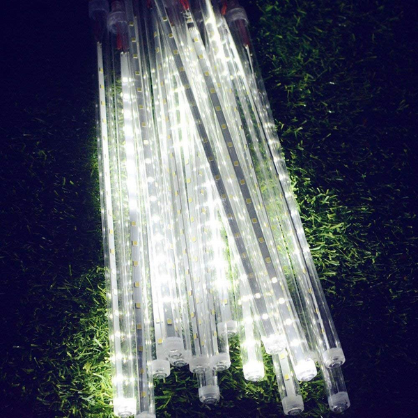 LED Solar Lights Meteor Shower Rain Christmas Tree String Lights Garden Outdoor