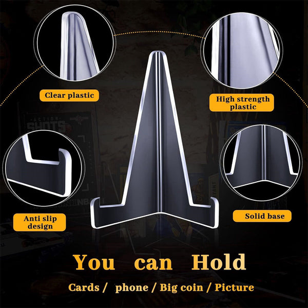 20Sets Magnetic Card Holder 35pt Baseball Card Holders Hard Card Stand Trading