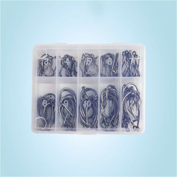 100x Chemically Sharpened Octopus Fishing Hook, Fishing Tackle 3- 12# Small Size