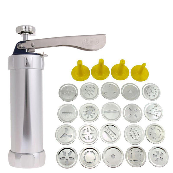 Icing Tips Cookie Press Maker Biscuit Machine Stainless Steel Manual Tool