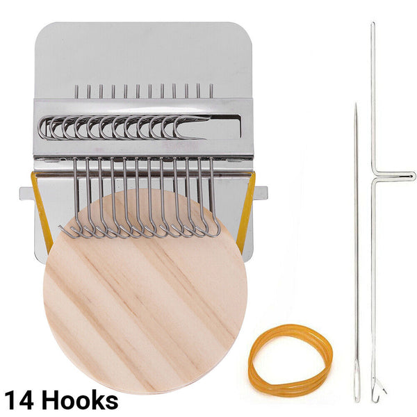 Mini Loom Speedweve Weave Tool 10/14/28 Hooks Darning Machine Tool Handmade AU