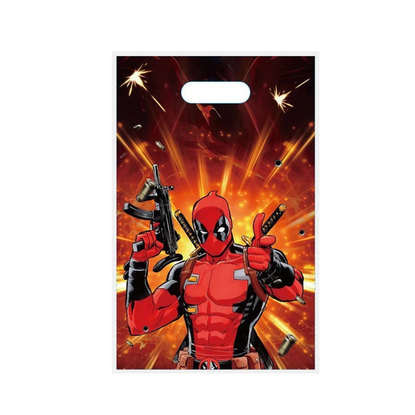 Deadpool Tableware Party Supplies Birthday Banner Topper Balloon Plate