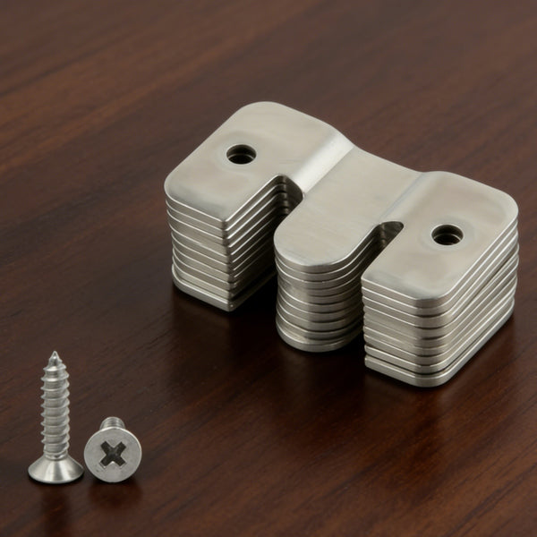 30PCS Sofa Sectional Couch Connectors Furniture Connector Brackets with Screws