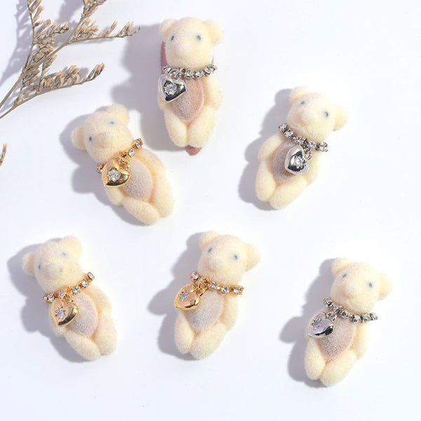 Ornament Nail Rhinestone Nail Art Jewelry Bear Nail Charms Nail Art Decoration