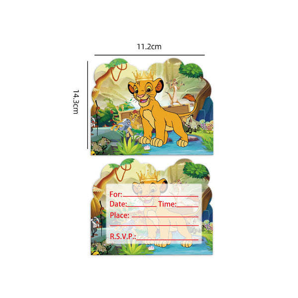 Lion King Tableware Party Supplies Kids Birthday Decoration