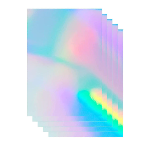 10 pcs A4 Holographic Glossy Self Adhesive Sticker Paper Label Inkjet Printer AU