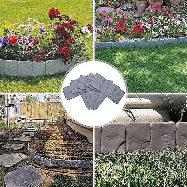 20PCS Plastic Garden Edging Lawn Yard Plant Flower Grass Fence Border Outdoor AU