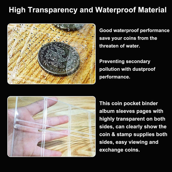 240 Pockets Coin Album Holder Storage Collection Collecting Stock Penny Book AU