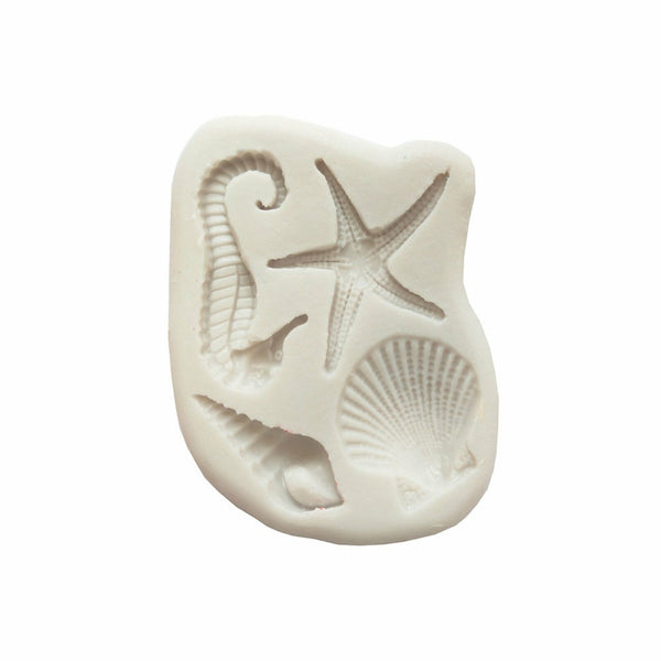Sea Horse Shell Silicone Fondant Cake Sugarcraft Mould Chocolate Baking Mold DIY