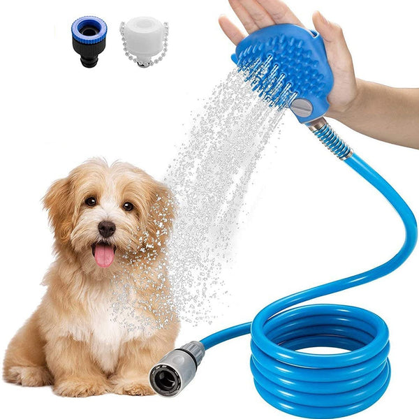 Pet Dog Cat Bathing Sprayer Washing Massage Cleaner Shower Hose Brush Silicone